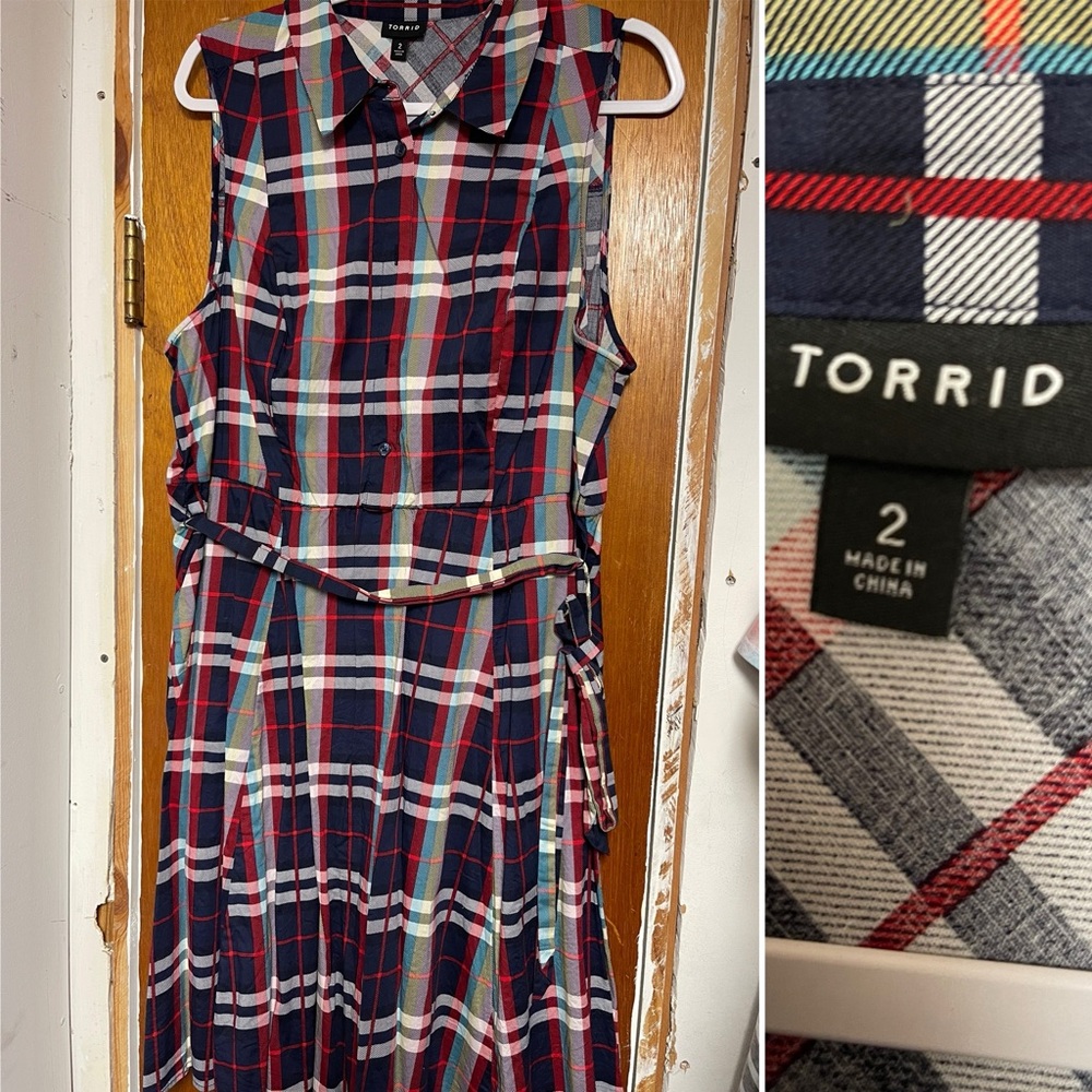 Plaid dress from Torrid